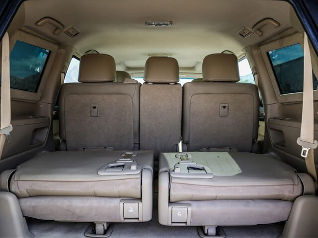 Armored Land Cruiser back side seats